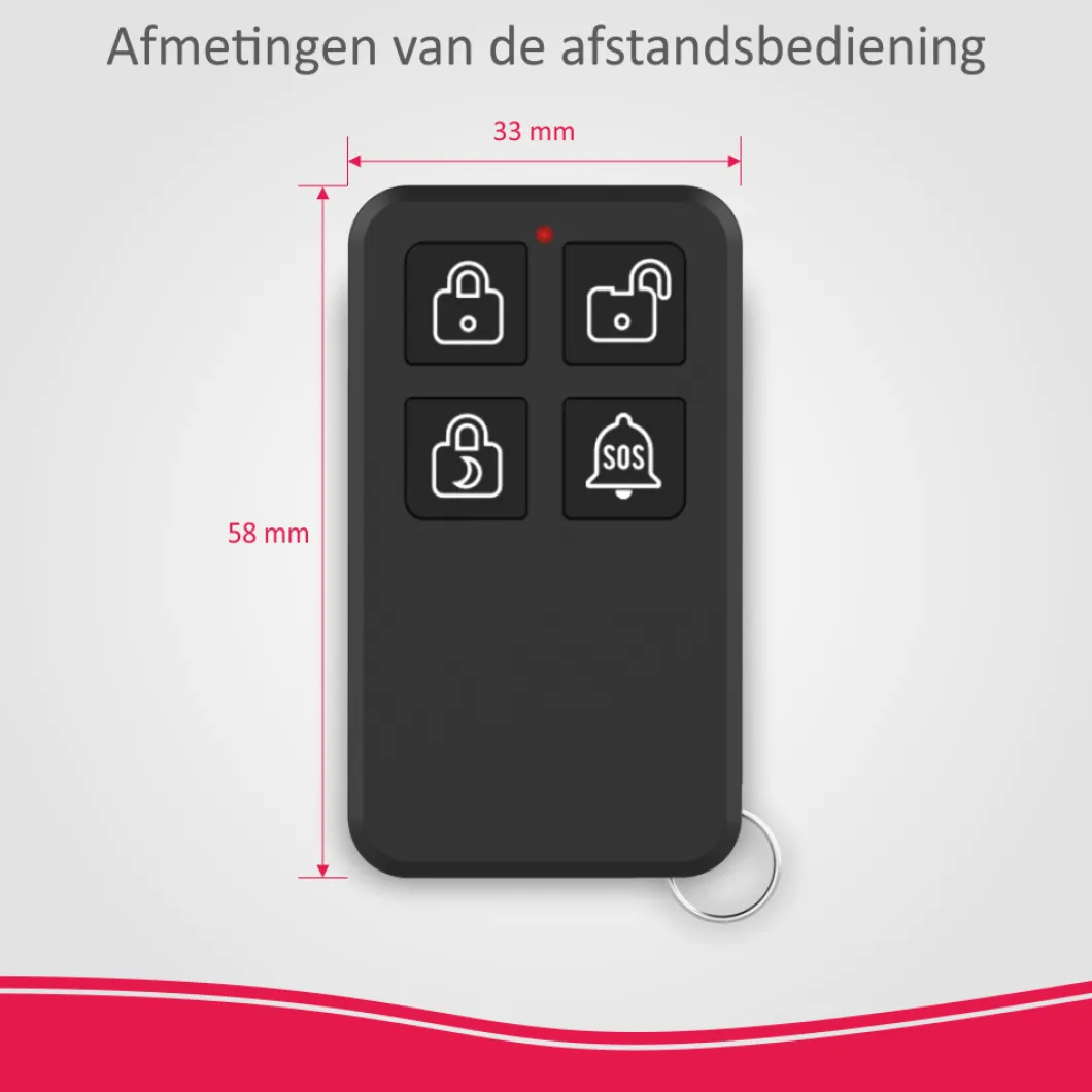 ELRO Afstandsbediening Voor As90S Home+ Alarmsysteem (As90Re)