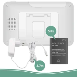 ELRO Baby Monitor Royale Hd Babyfoon Met 12,7 Cm Touchscreen En App - Met Twee Extra Babyfoons (Bc3000-3)