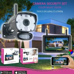 ELRO Color Night Vision Beveiligingscamera Set Met 9