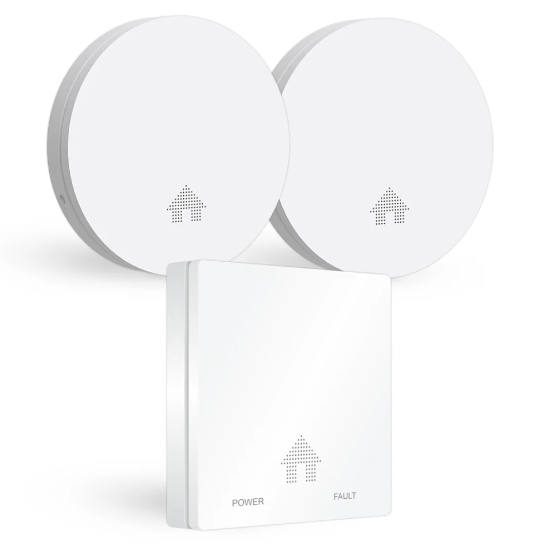 ELRO Design Brandpreventieset - 2X Ultra Dunne Rookmelder & Ultra Dunne Koolmonoxidemelder Met 10 Jaar Batterij - Voldoet Aan Europese Norm En14604 En En50291 (Ff4610)