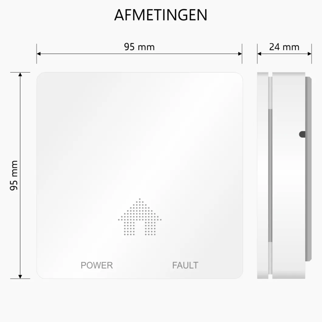 ELRO Design Brandpreventieset - 2X Ultra Dunne Rookmelder & Ultra Dunne Koolmonoxidemelder Met 10 Jaar Batterij - Voldoet Aan Europese Norm En14604 En En50291 (Ff4610)