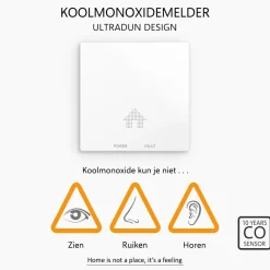 ELRO Design Brandpreventieset - 2X Ultra Dunne Rookmelder & Ultra Dunne Koolmonoxidemelder Met 10 Jaar Batterij - Voldoet Aan Europese Norm En14604 En En50291 (Ff4610)