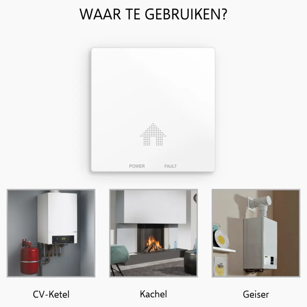 ELRO Design Brandpreventieset - 2X Ultra Dunne Rookmelder & Ultra Dunne Koolmonoxidemelder Met 10 Jaar Batterij - Voldoet Aan Europese Norm En14604 En En50291 (Ff4610)