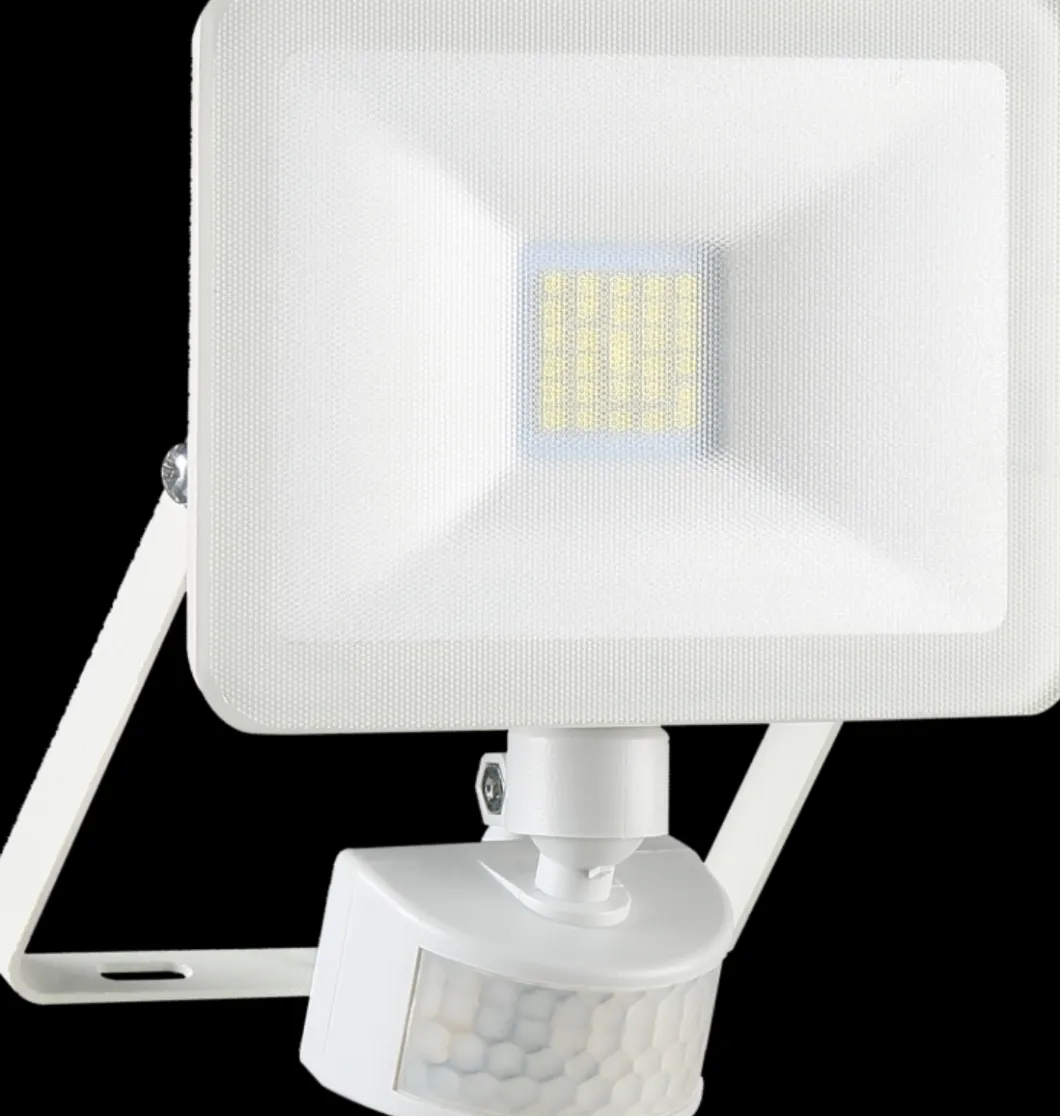 ELRO Design Led Buitenlamp Met Bewegingssensor - 10W – 800Lm – Ip54 Waterdicht - Wit (Lf60-10-P-W)