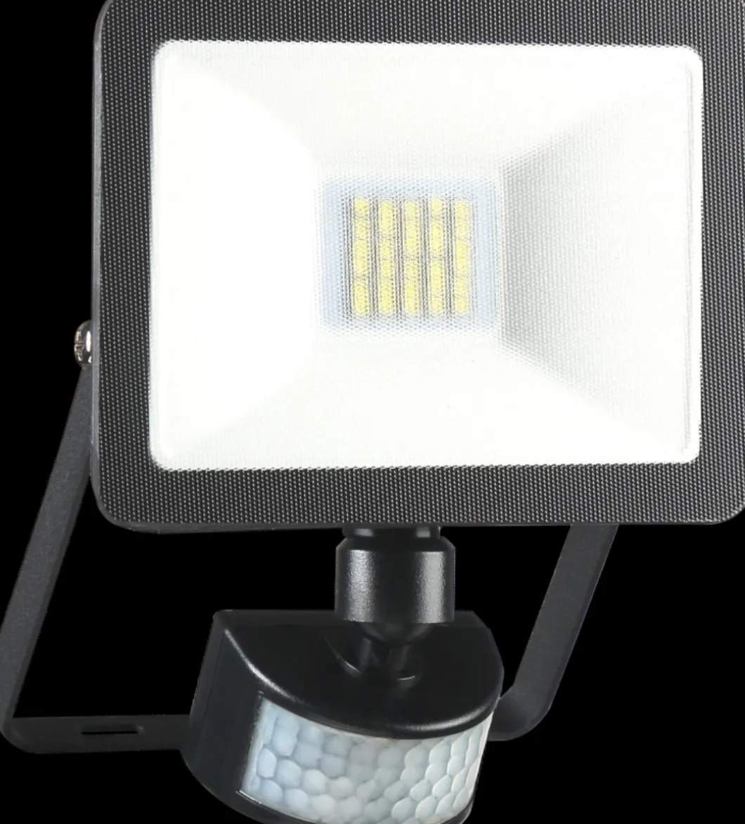 ELRO Design Led Buitenlamp Met Bewegingssensor - 10W – 800Lm – Ip54 Waterdicht - Zwart (Lf60-10-P-B)