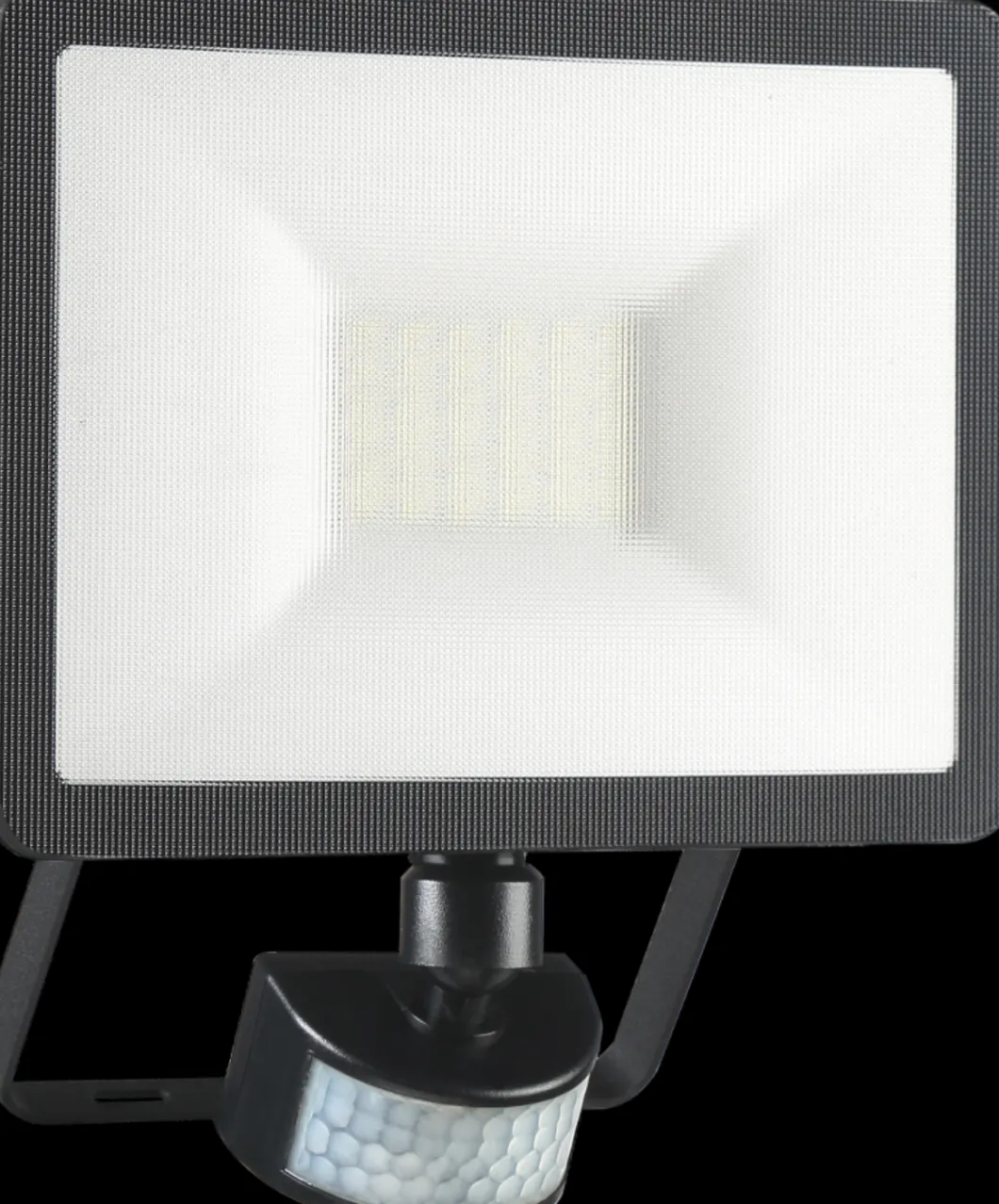 ELRO Design Led Buitenlamp Met Bewegingssensor - 20W – 1600Lm – Ip54 Waterdicht - Zwart (Lf60-20-P-B)