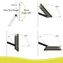 ELRO Design Led Buitenlamp 10 Watt - Wit (Lf5010)
