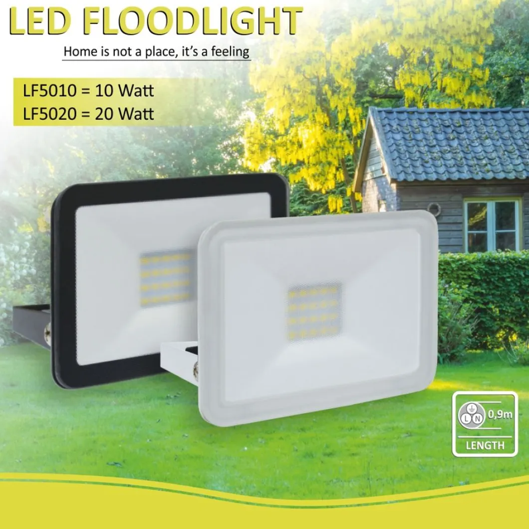ELRO Design Led Buitenlamp 10 Watt - Zwart (Lf5010)