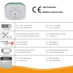 ELRO Draadloos Koppelbare Koolmonoxidemelder (Fc4801R)