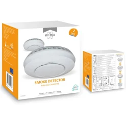 ELRO Draadloos Koppelbare Rookmelders - Met Hittesensor - Voldoet Aan Europese Norm En14604 - 2 Pack (Fz5002R)