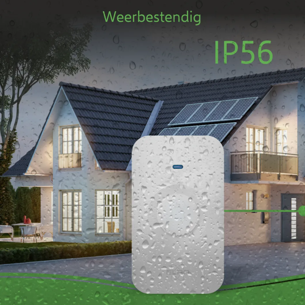 ELRO Draadloze Deurbel Set – Met Ontvanger Op Batterij - Wit (Db3000-P1C1W)