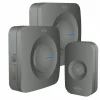 ELRO Draadloze Deurbel Set – Met 2X Ontvanger Op Batterij - Zwart (Db3000-P1C2B)
