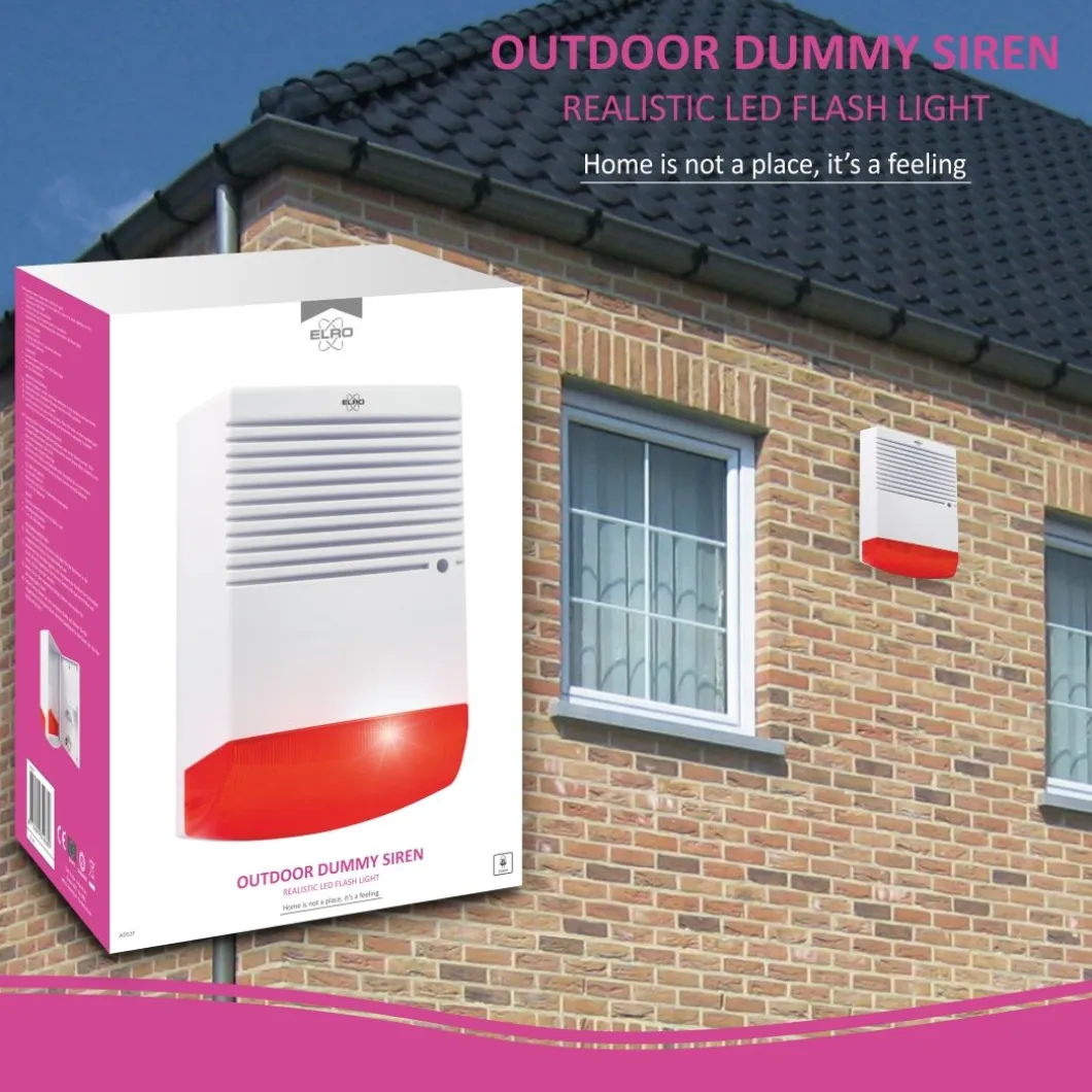 ELRO Dummy Alarmsirene Met Knipperend Led Licht (Ads1F)
