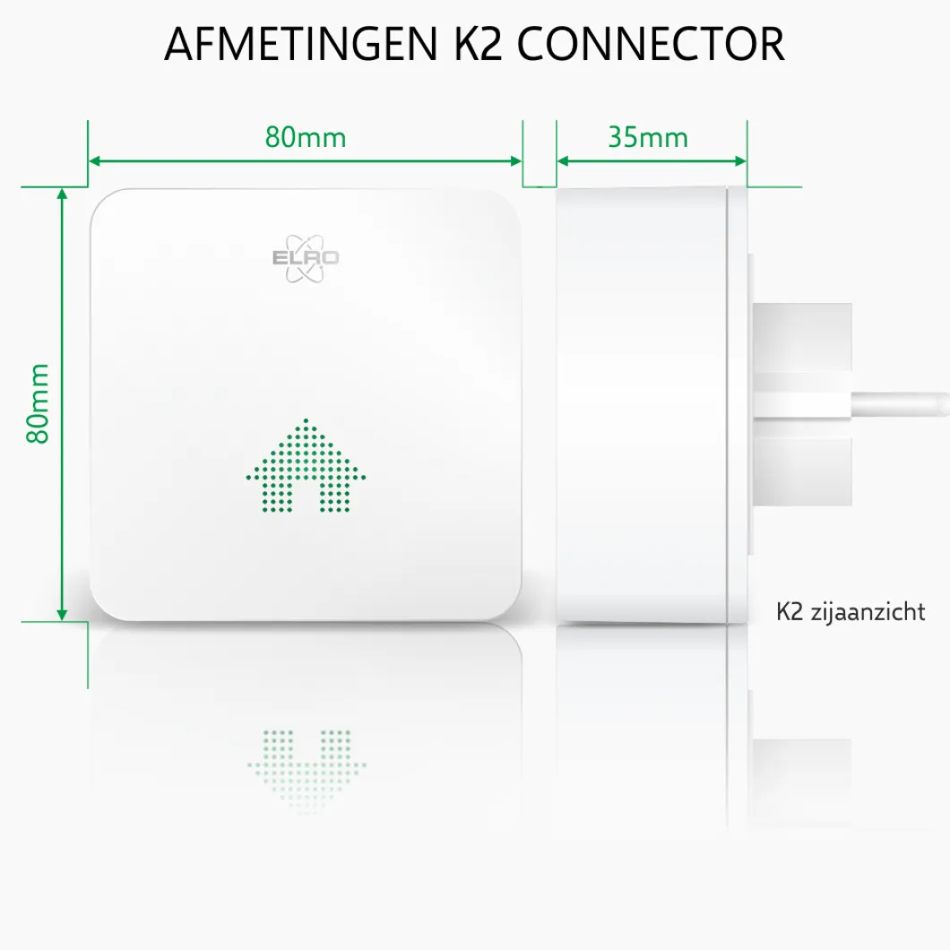 ELRO Connects Rookmelder Kit - Complete Set Met K2 Connector En 3X Draadloos Koppelbare Rookmelder (Sf500S)