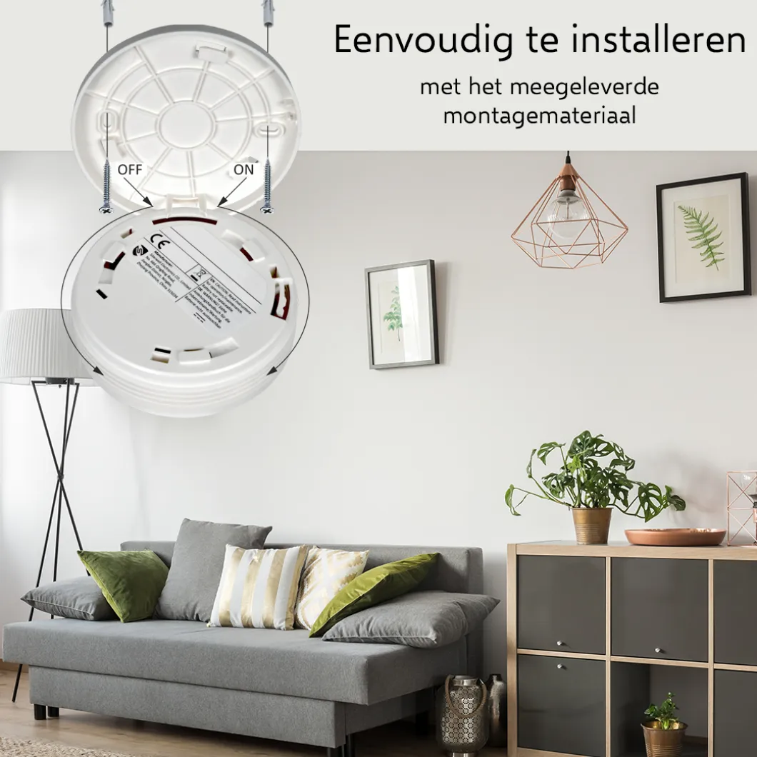 ELRO Pro Design Rookmelder Met Automatische Zelftest En 10 Jaar Batterij (Ps4910)