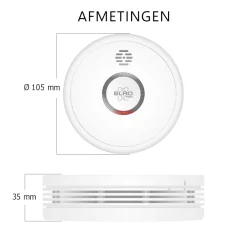 ELRO Pro Design Rookmelder Met Automatische Zelftest En 10 Jaar Batterij (Ps4910)