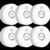 ELRO Pro Design Rookmelder Met Automatische Zelftest En 10 Jaar Batterij - 6 Stuks (Ps4910)