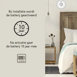 ELRO Pro Design Rookmelder Met Automatische Zelftest En 10 Jaar Batterij - 6 Stuks (Ps4910)