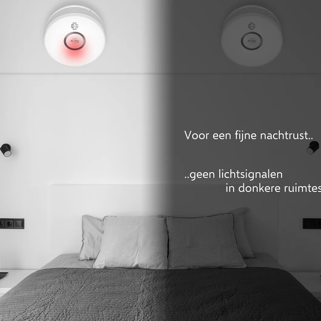 ELRO Pro Design Rookmelder Met Automatische Zelftest En 10 Jaar Batterij - 6 Stuks (Ps4910)
