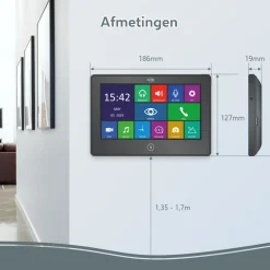 ELRO Pro Pv40 Full Hd Video Deur Intercom Systeem - 2 Appartementen (Pv40)