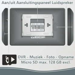 ELRO Pro Pv40 Full Hd Video Deur Intercom Systeem - 2 Appartementen (Pv40)