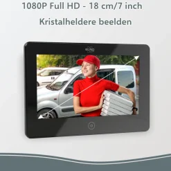 ELRO Pro Pv40 Full Hd Video Deur Intercom Systeem Met Extra Monitor (Pv40)