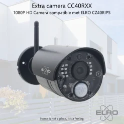 ELRO Extra Camera Voor Cz40Rips 1080P Hd Draadloze Beveiligingscamera Set (Cc40Rxx)