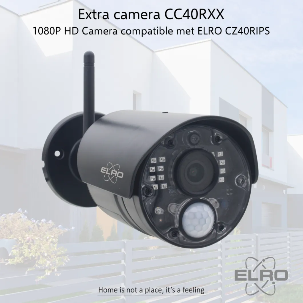 ELRO Extra Camera Voor Cz40Rips 1080P Hd Draadloze Beveiligingscamera Set (Cc40Rxx)
