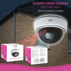 ELRO Indoor Dummy Dome Camera Met Flash Light - 2 Pack (Cdd15F)