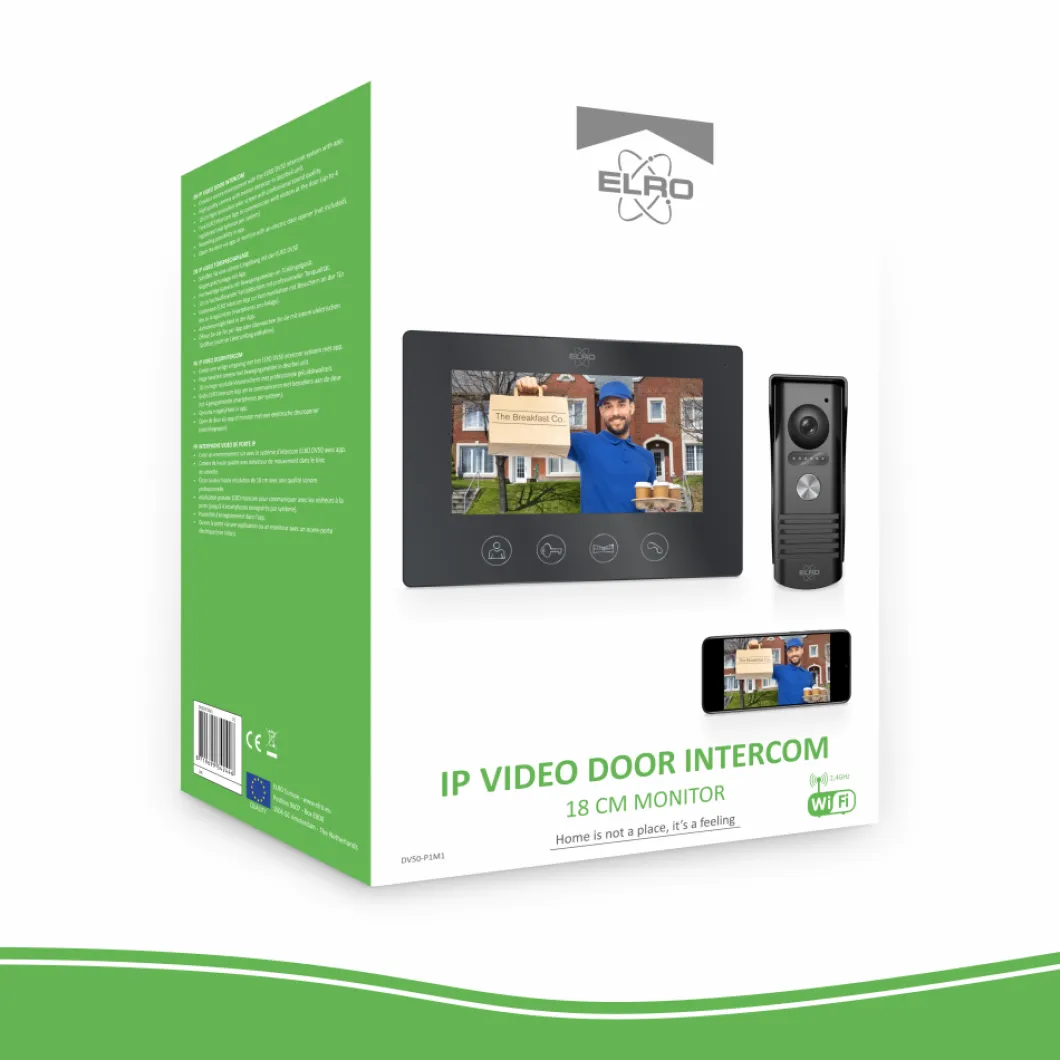 ELRO Ip Wifi Deurintercom Met 7" Monitor (Dv50)
