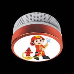 ELRO Kids Rookmelder Brandweerman Met 10 Jaar Batterij (Fs8110)
