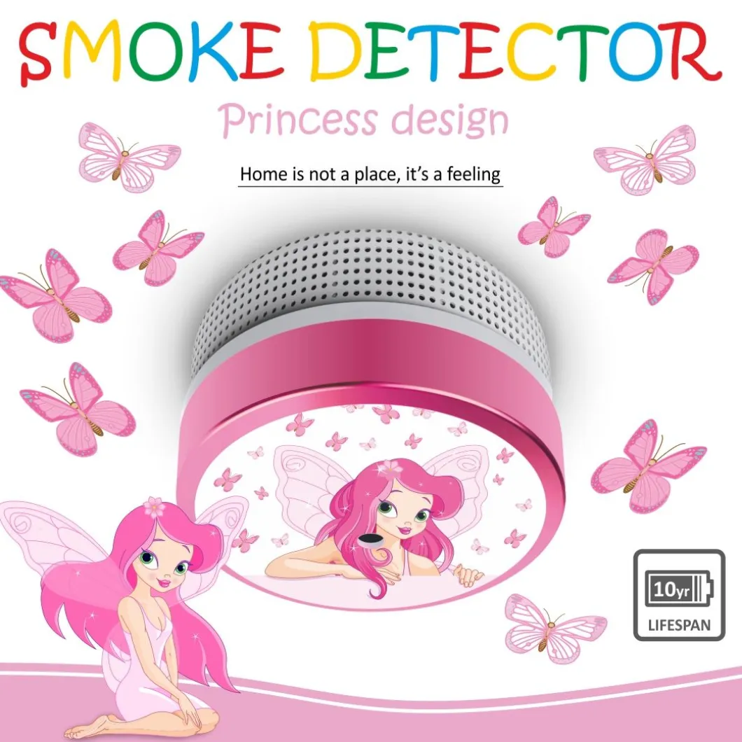 ELRO Kids Rookmelder Elfenprinses Met 10 Jaar Batterij (Fs8110)