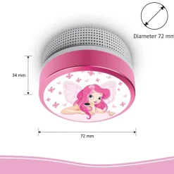 ELRO Kids Rookmelder Elfenprinses Met 10 Jaar Batterij (Fs8110)