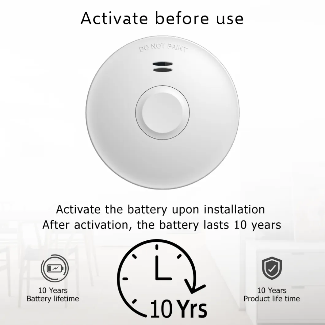 ELRO Koppelbare Rookmelder Met 10 Jaar Batterij – Voldoet Aan Europese Norm En14604 - 2-Pack (Fz5010R)