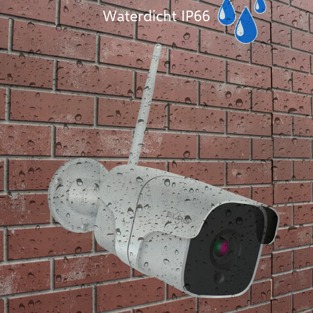 ELRO Outdoor Wifi Ip Beveiligingscamera Met Bewegingsmelder En Nachtzicht – Full Hd 1080P Bewakingscamera – Ip66 Waterdicht (Co7000)