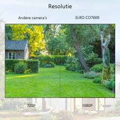 ELRO Outdoor Wifi Ip Beveiligingscamera Met Bewegingsmelder En Nachtzicht – Full Hd 1080P Bewakingscamera – Ip66 Waterdicht (Co7000)