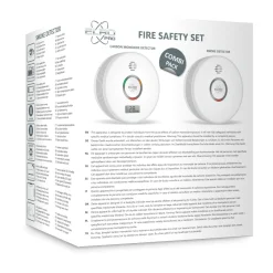 ELRO Pro Brandpreventieset - Rookmelder & Koolmonoxidemelder Met 10 Jaar Batterij - Voldoet Aan Europese Norm En14604 En En50291 (Ff4910)