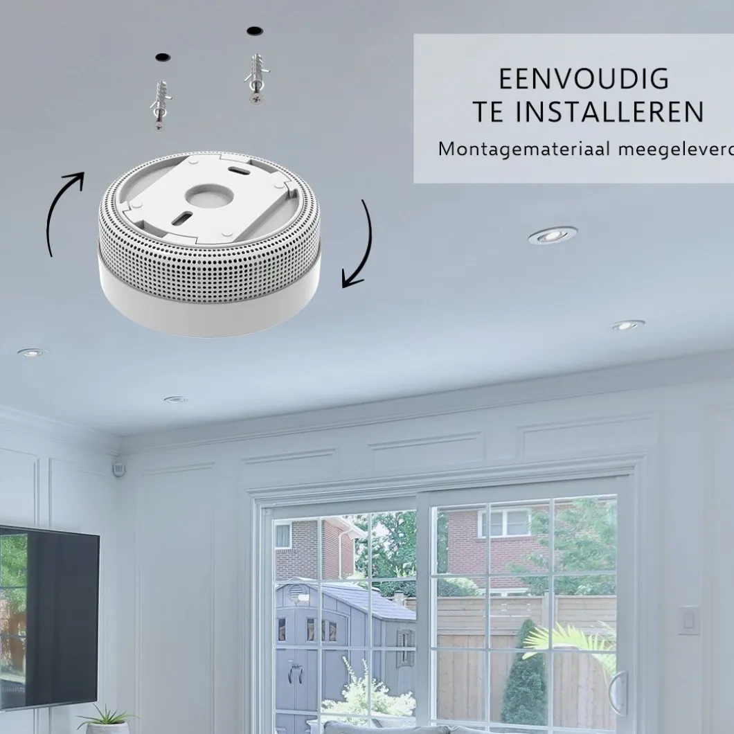 ELRO Rookmelder Compact Design Met 10 Jaar Batterij (Fs8010)