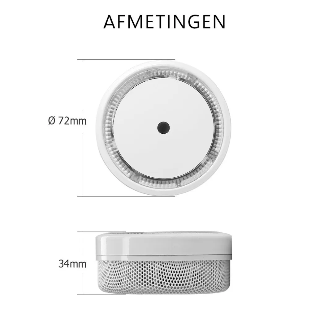ELRO Rookmelder Compact Design Met 10 Jaar Batterij (Fs8010)