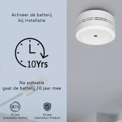 ELRO Rookmelder - Compact Design Met 10 Jaar Batterij - Geschikt Voor In Caravan, Camper En Boot - 2 Pack (Fs7810)