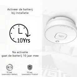 ELRO Rookmelder Met 10 Jaar Batterij - 6 Stuks (Fs2010)