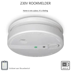ELRO Rookmelder 230V Koppelbaar - 5 Jaar Back-Up Batterij (Fs1105P)