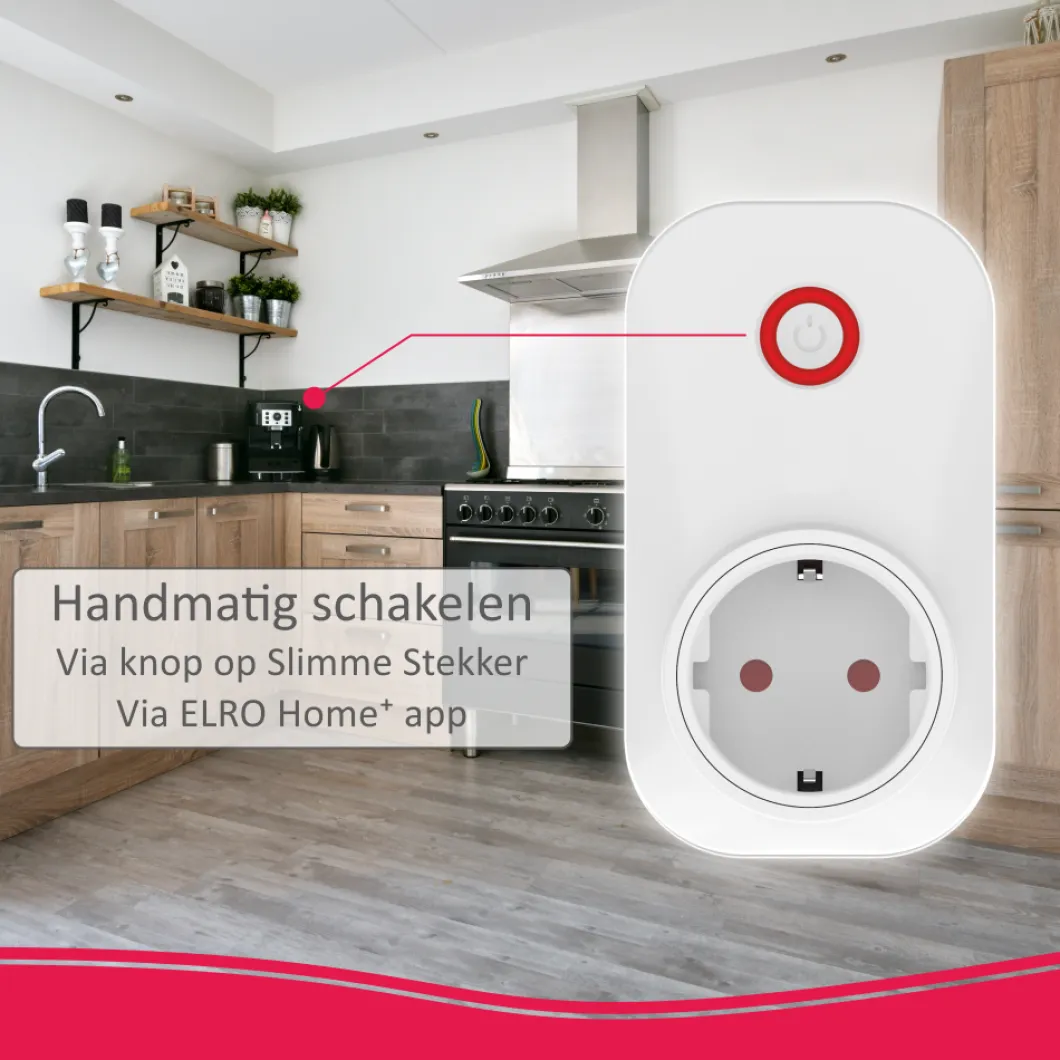 ELRO Slimme Plug-In Schakelaar Voor As90S Home+ Alarmsysteem (As90Pl)
