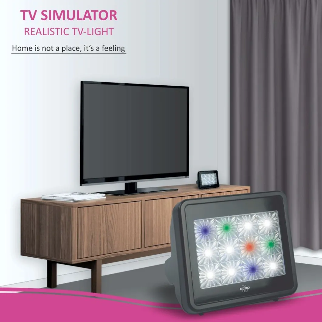 ELRO Tv Simulator Anti Inbraak En Diefstal Met Led Verlichting (Adtv4)