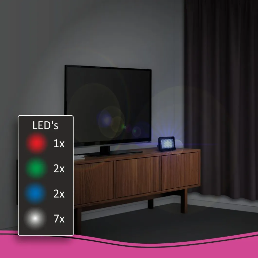 ELRO Tv Simulator Anti Inbraak En Diefstal Met Led Verlichting (Adtv4)
