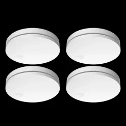 ELRO Ultra Dunne Rookmelder Met 10 Jaar Batterij - Voldoet Aan Europese Norm En14604 - 4-Pack (Fs4610)