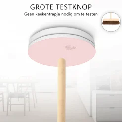 ELRO Ultra Dunne Rookmelder Met 10 Jaar Batterij - Voldoet Aan Europese Norm En14604 - 6 Stuks (Fs4610)