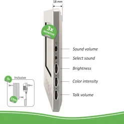 ELRO Video Deur Intercom - 3 Appartementen - Met 3 X 7 Inch Kleurenscherm (Dv477W3)
