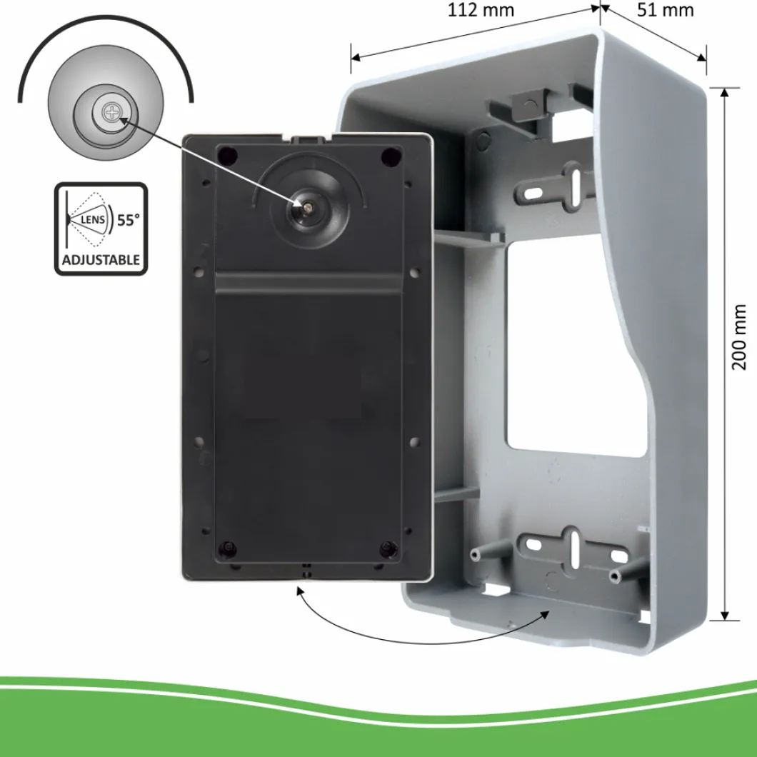 ELRO Video Deur Intercom - 3 Appartementen - Met 3 X 7 Inch Kleurenscherm (Dv477W3)