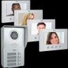 ELRO Video Deur Intercom - 4 Appartementen - Met 4 X 7 Inch Kleurenscherm (Dv477W4)